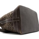 AAA Replica Louis Vuitton LV LIN NOE BAG FABRIC/LEATHER EBENE GHW