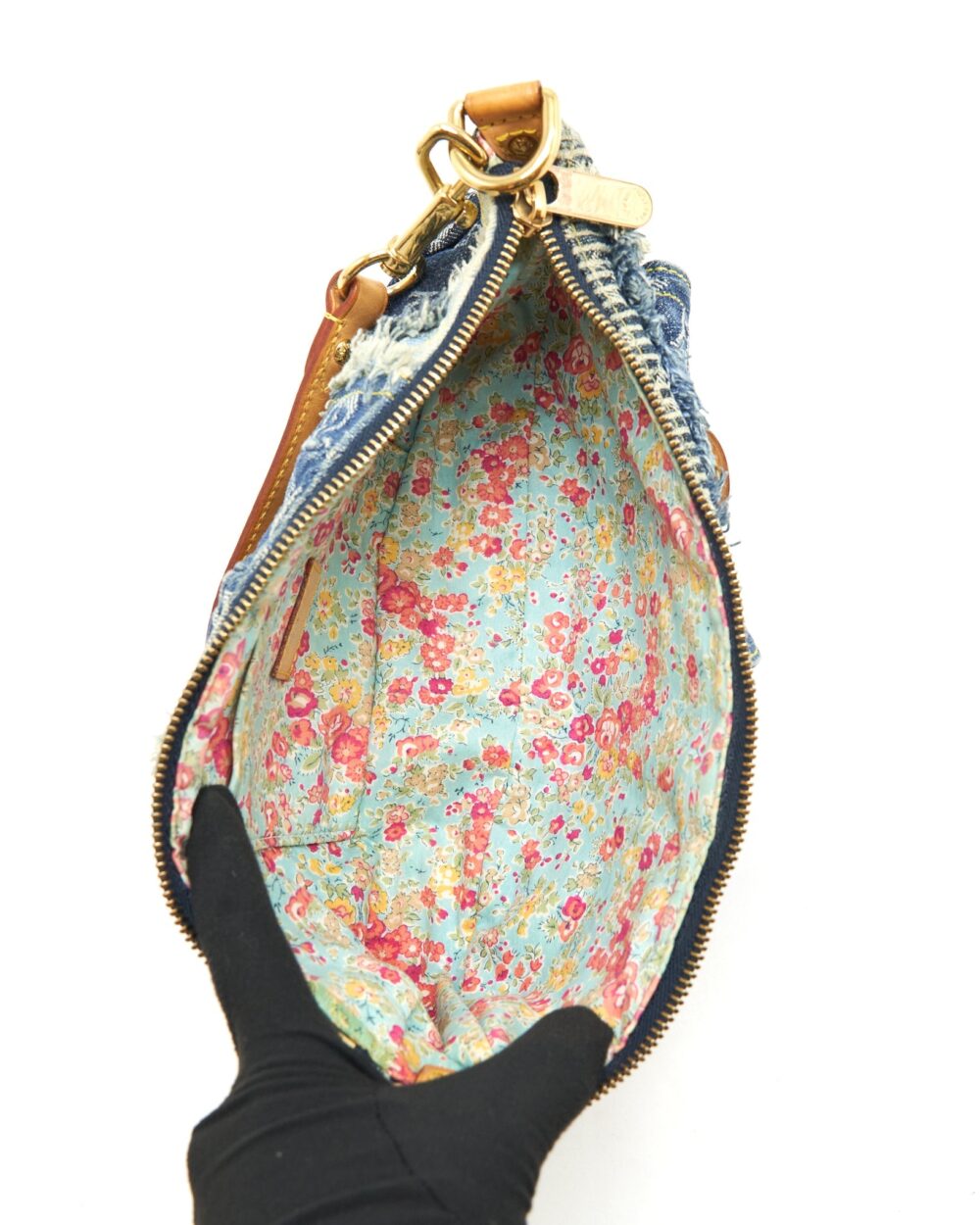AAA Replica Louis Vuitton LV VINTAGE DENIM SHOULDER BAG MULTICOLOUR