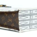 AAA Replica Louis Vuitton LV PETIT SAC PLAT BAG WHITE/BLACK FORNASETTI MONOGRAM CANVAS GHW