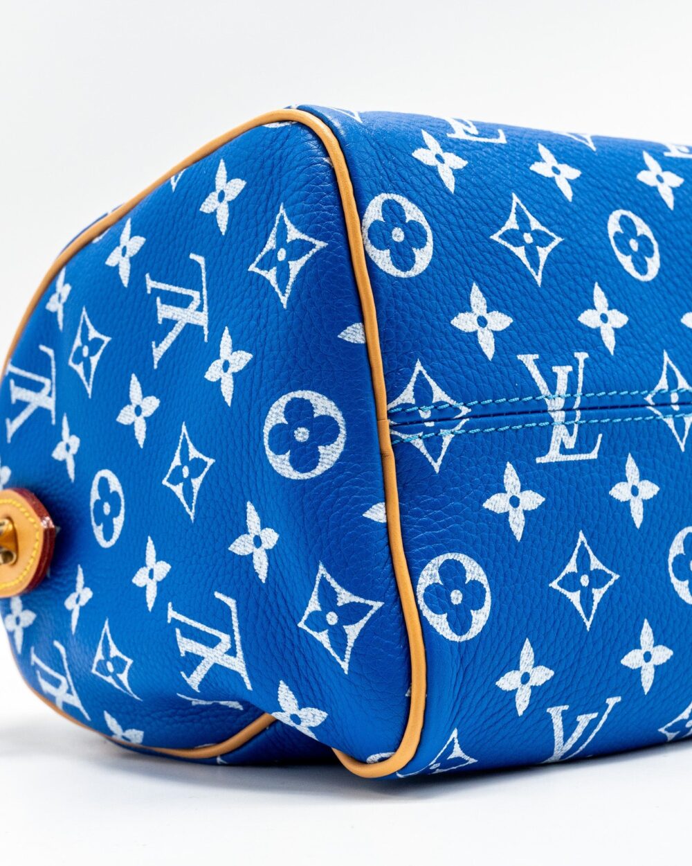 AAA Replica Louis Vuitton LV SPEEDY P9 BANDOULIERE 25 MONOGRAM SOFT CALFSKIN BLEU GHW