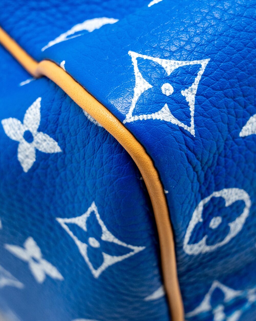 AAA Replica Louis Vuitton LV SPEEDY P9 BANDOULIERE 25 MONOGRAM SOFT CALFSKIN BLEU GHW