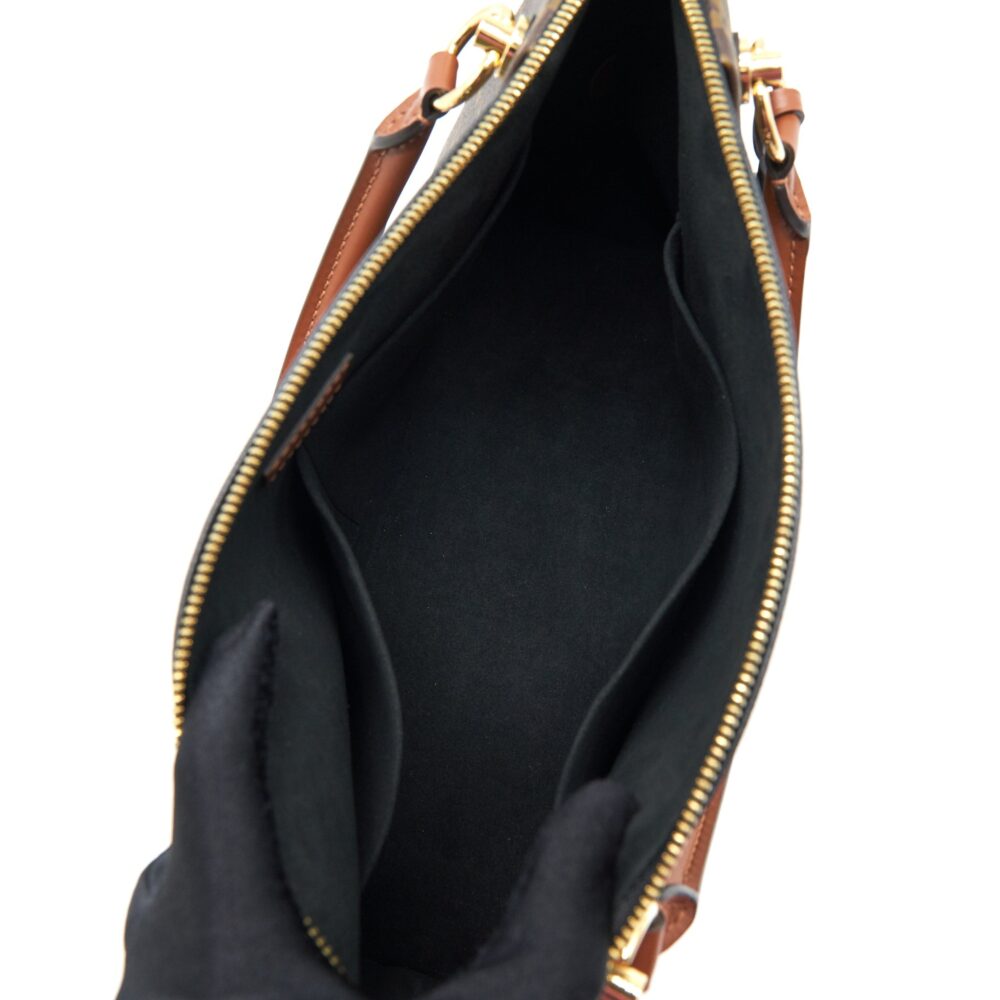 AAA Replica Louis Vuitton LV V TOTE BAG MEDIUM BLACK GHW
