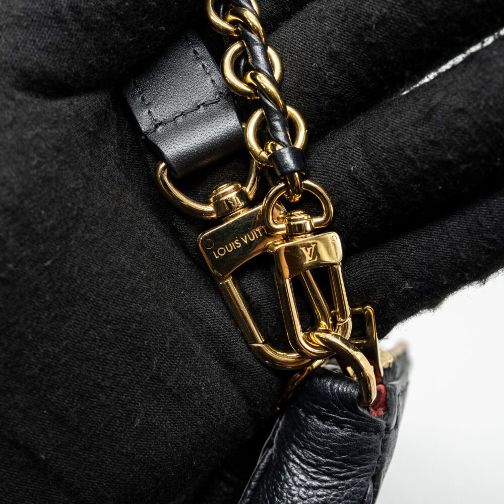 AAA Replica Louis Vuitton LV MULTI POCHETTE MONOGRAM EMPREINTE BLACK GHW