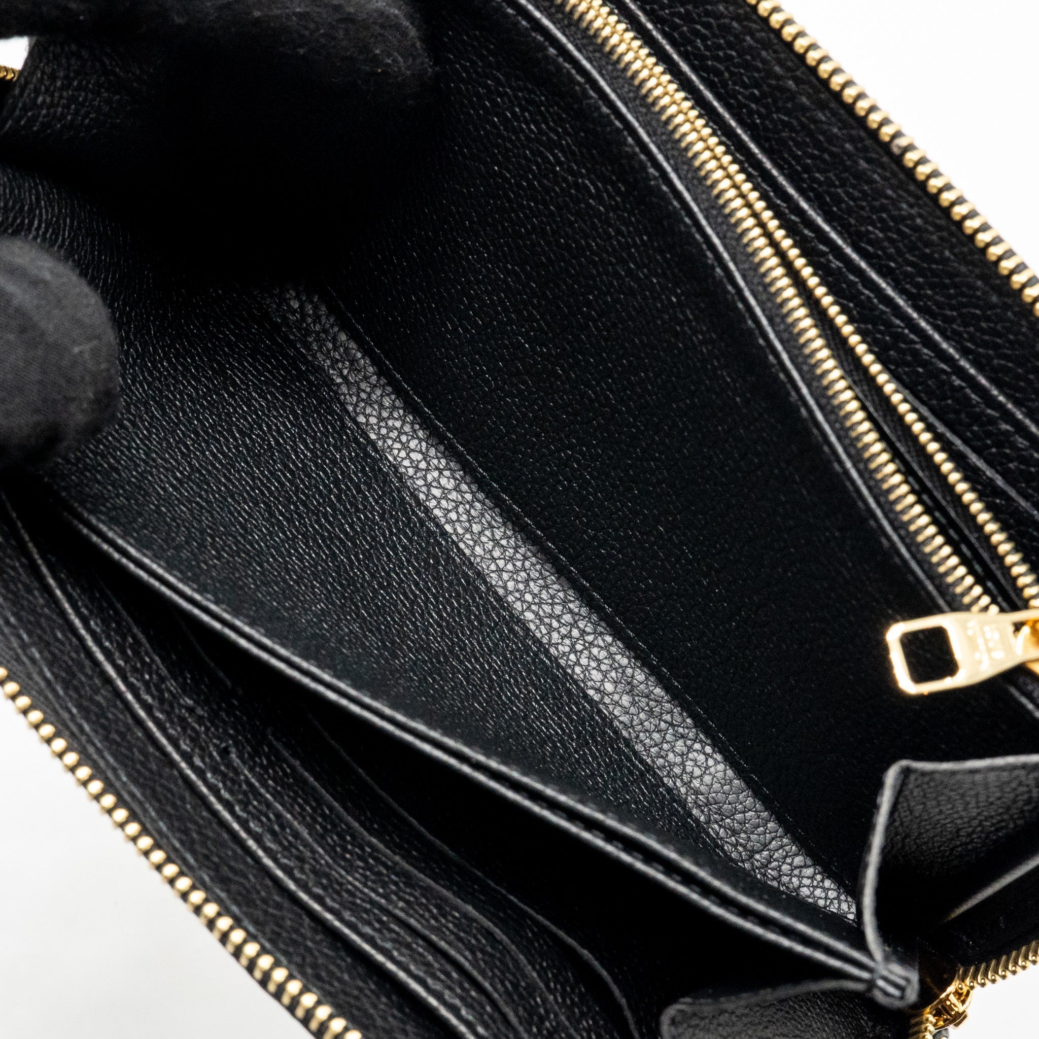 AAA Replica Louis Vuitton LV ZIPPY LONG WALLET EMBOSSED MONOGRAM EMPREINTE LEATHER BLACK GHW