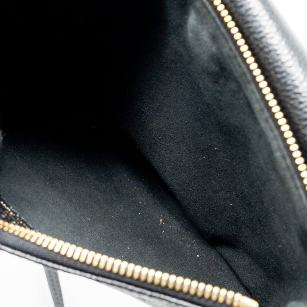 AAA Replica Louis Vuitton LV ENVELOP POCHETTE MONOGRAM EMPREINTE BLACK GHW