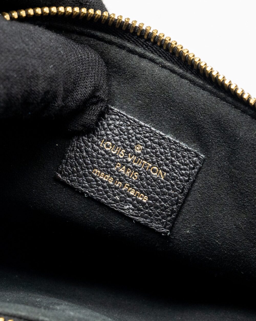 AAA Replica Louis Vuitton LV ENVELOP POCHETTE MONOGRAM EMPREINTE BLACK GHW