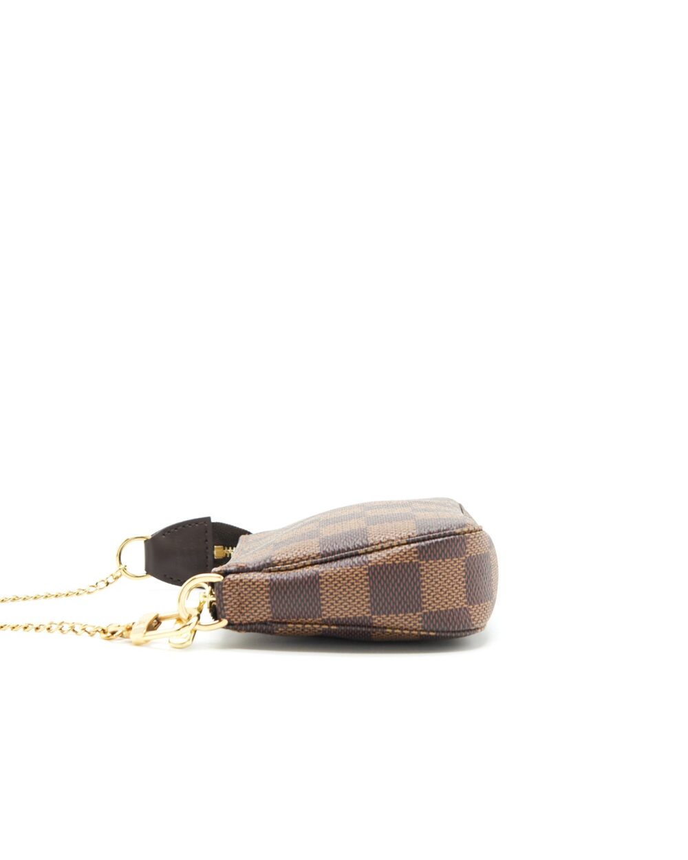 AAA Replica Louis Vuitton LV MINI POCHETTE ACCESSORY DAMIER EBENE GHW