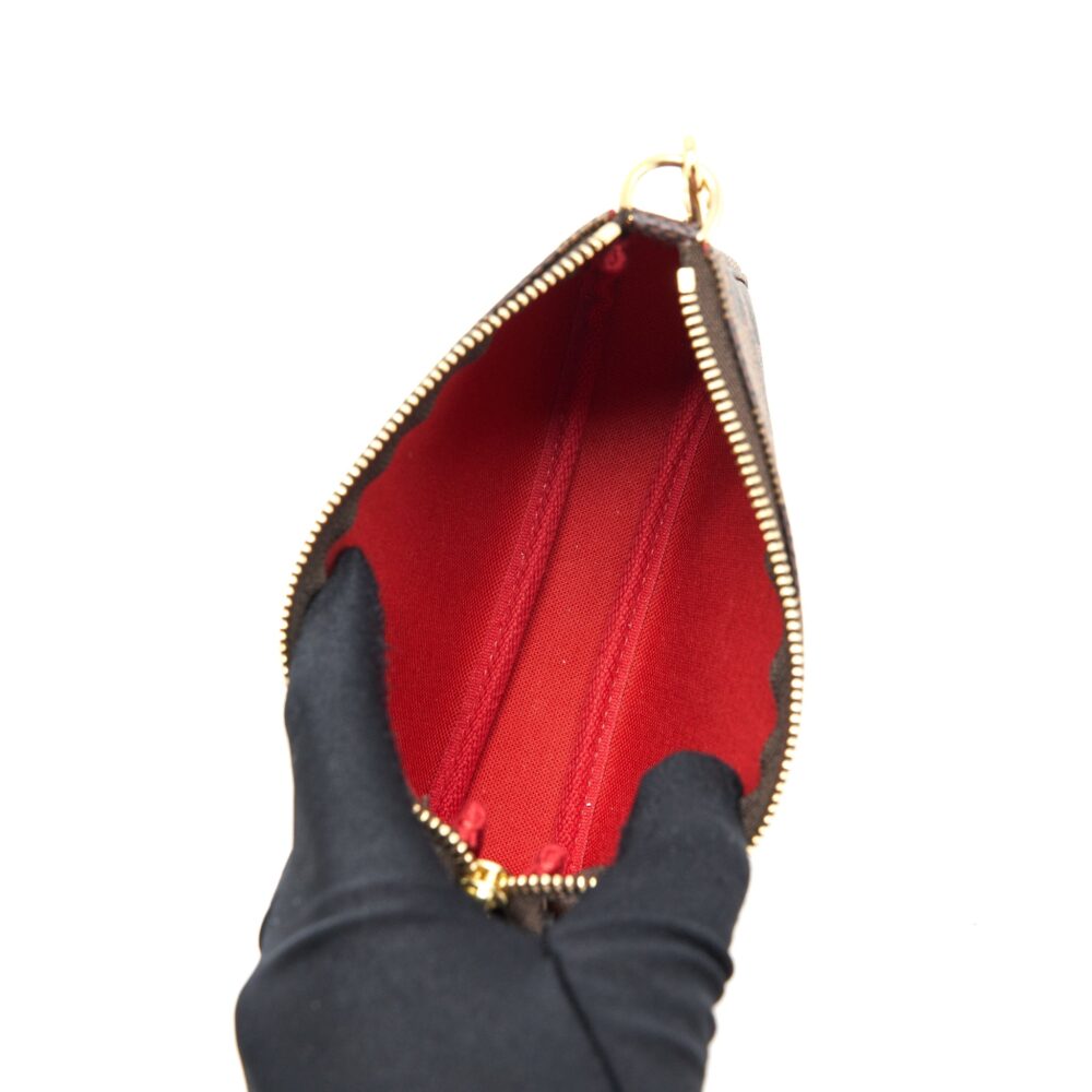 AAA Replica Louis Vuitton LV MINI POCHETTE ACCESSORY DAMIER EBENE GHW