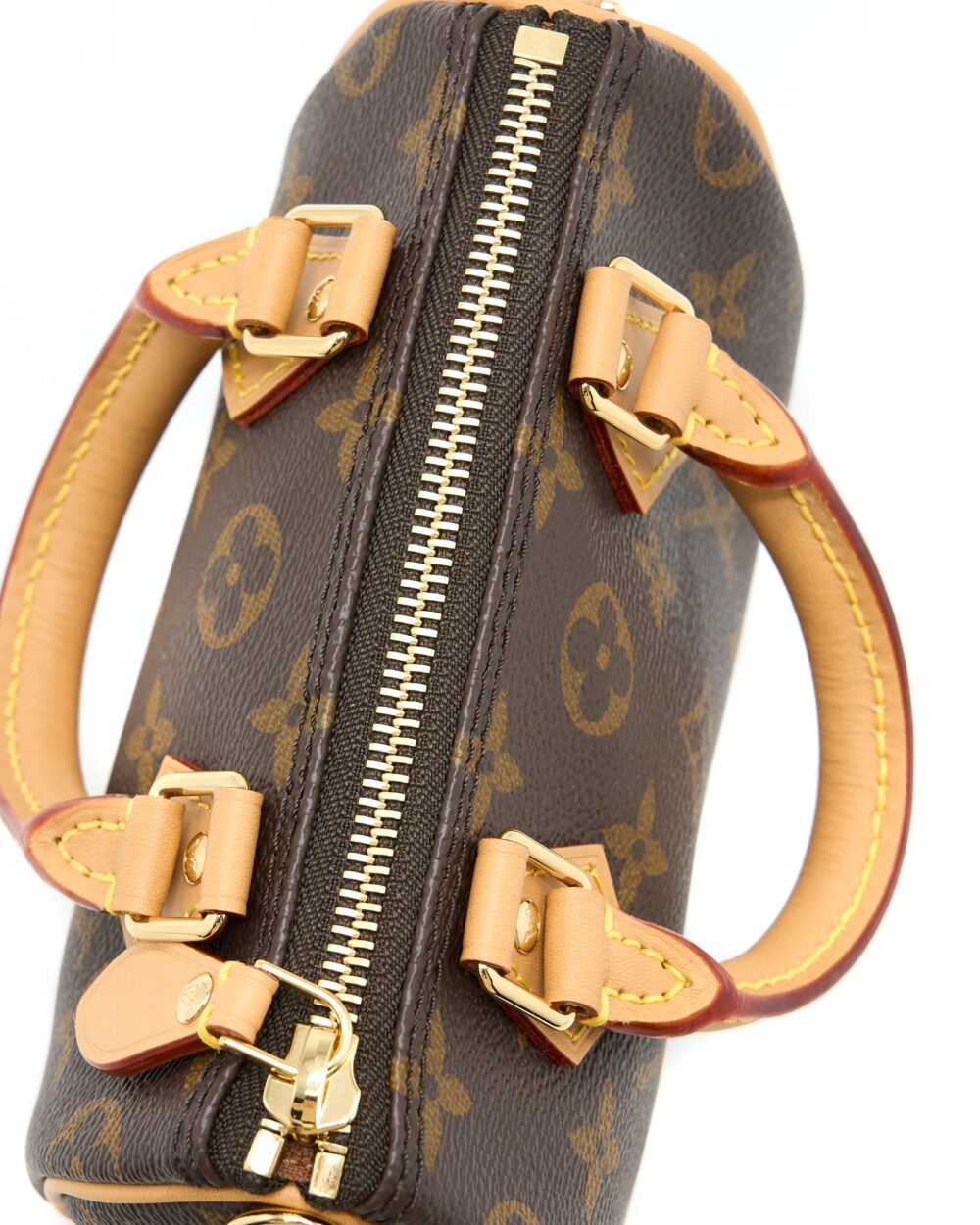 AAA Replica Louis Vuitton LV NANO SPEEDY MONOGRAM CANVAS GHW (NEW VERSION)