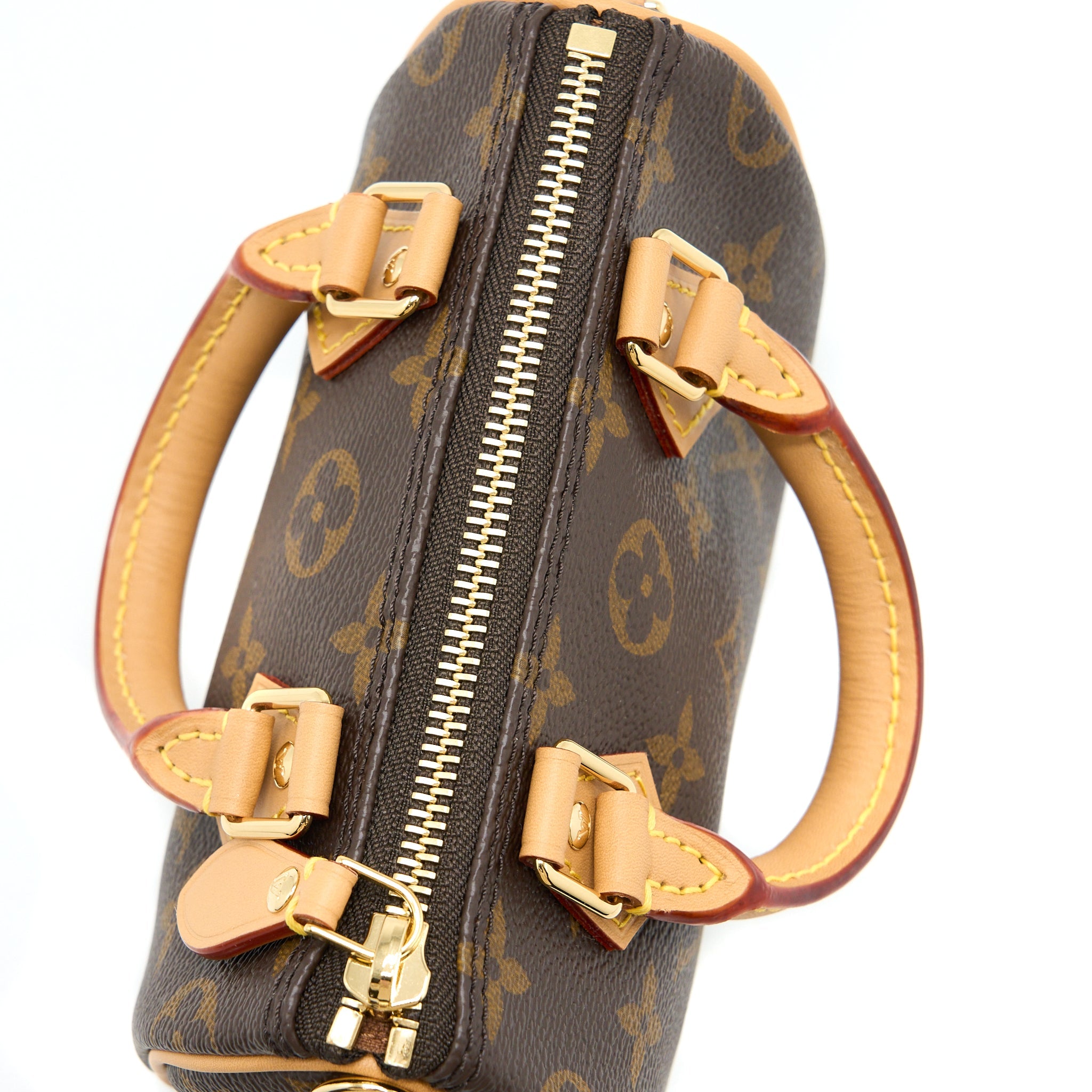 AAA Replica Louis Vuitton LV NANO SPEEDY MONOGRAM CANVAS GHW (NEW VERSION)