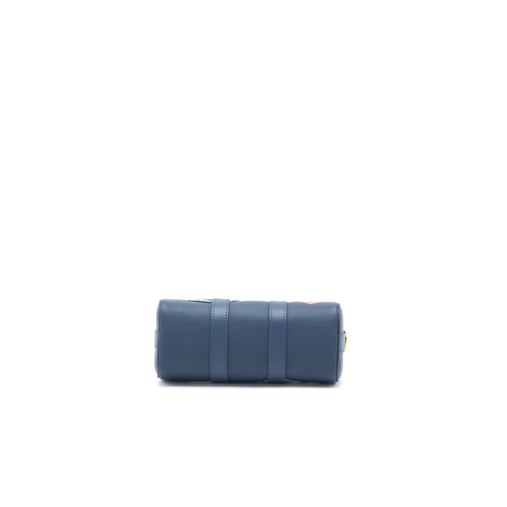AAA Replica Louis Vuitton LV KEEPALL XS MONOGRAM DENIM/LEATHER BLUE GHW