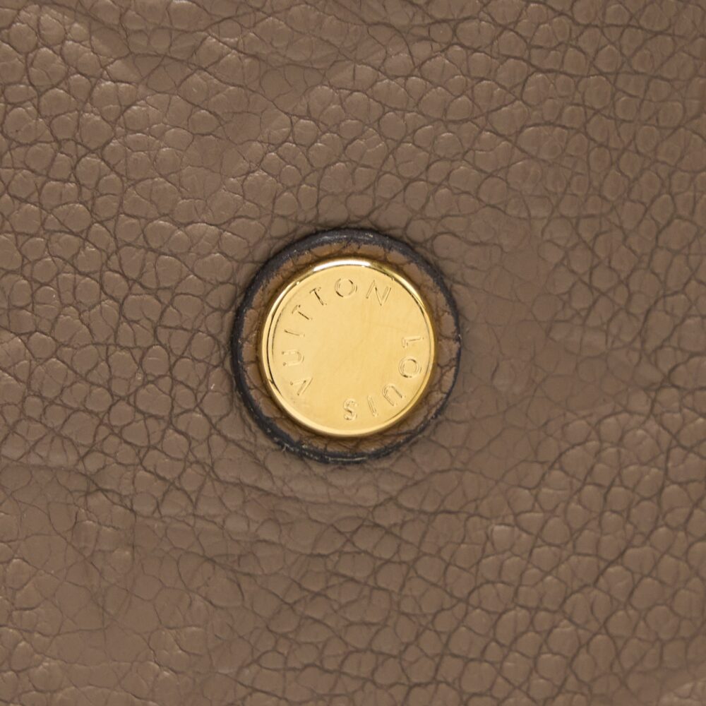 AAA Replica Louis Vuitton LV MONTAIGNE MM MONOGRAM EMPREINTE DARK BEIGE GHW