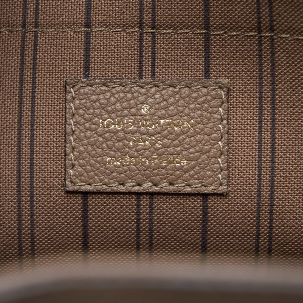 AAA Replica Louis Vuitton LV MONTAIGNE MM MONOGRAM EMPREINTE DARK BEIGE GHW