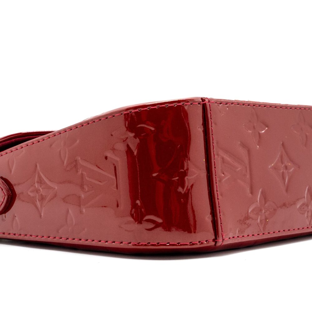AAA Replica Louis Vuitton LV FLAP SHOULDER EVENING BAG PATENT LEATHER RED GHW
