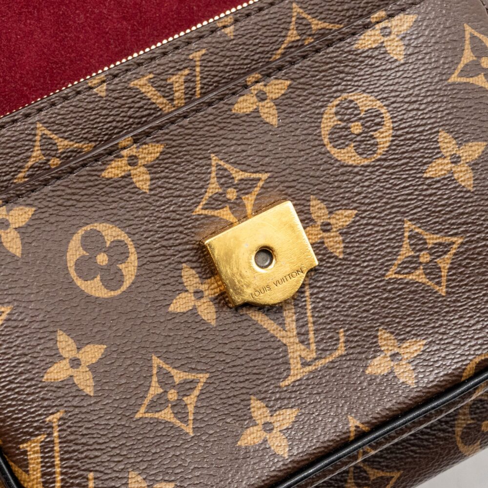 AAA Replica Louis Vuitton LV PASSY MONOGRAM CANVAS BLACK/GOLD HARDWARE