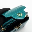 AAA Replica Louis Vuitton LV CAPUCINES MINI CROCODILE BRILLANT BLUE CANARD GHW
