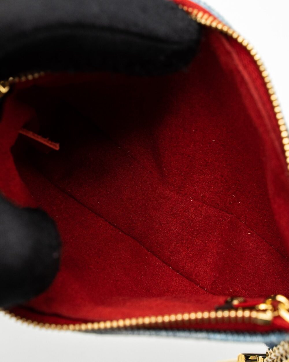 AAA Replica Louis Vuitton LV LIMITED EDITION ROUGE MICRO POCHETTE MONOGRAM JACQUARD DENIM BLUE GHW