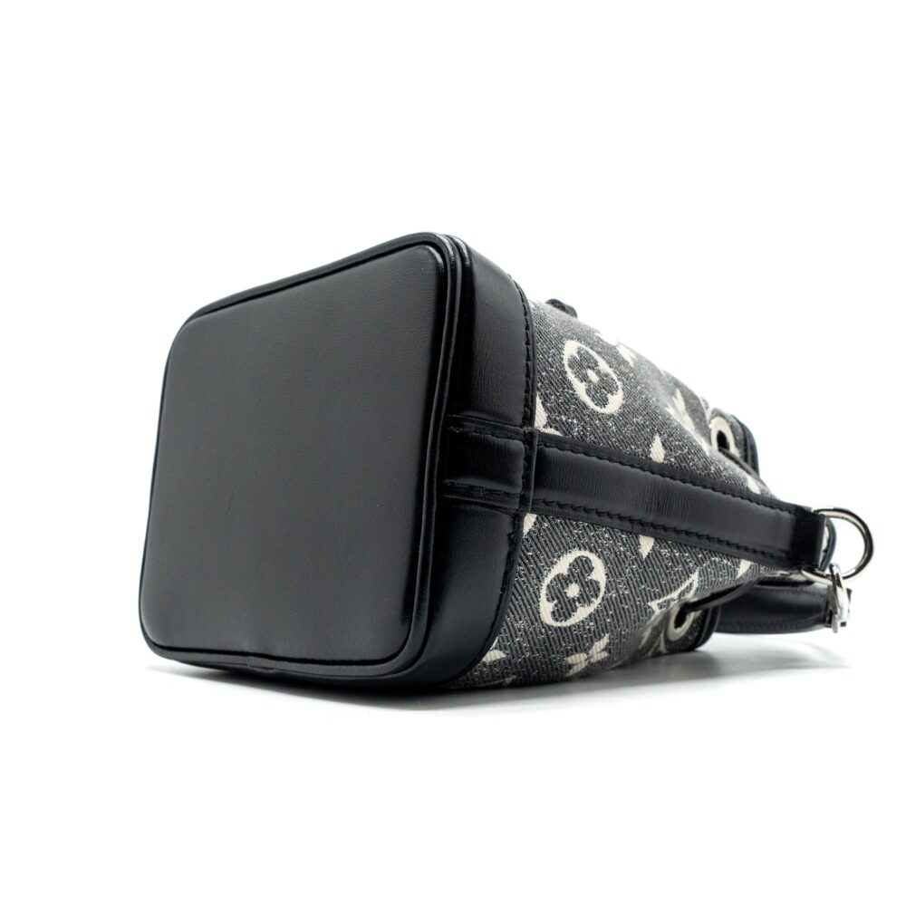 AAA Replica Louis Vuitton LV NANO NOE JACQUARD DENIM BLACK MULTICOLOUR SHW (NEW VERSION)