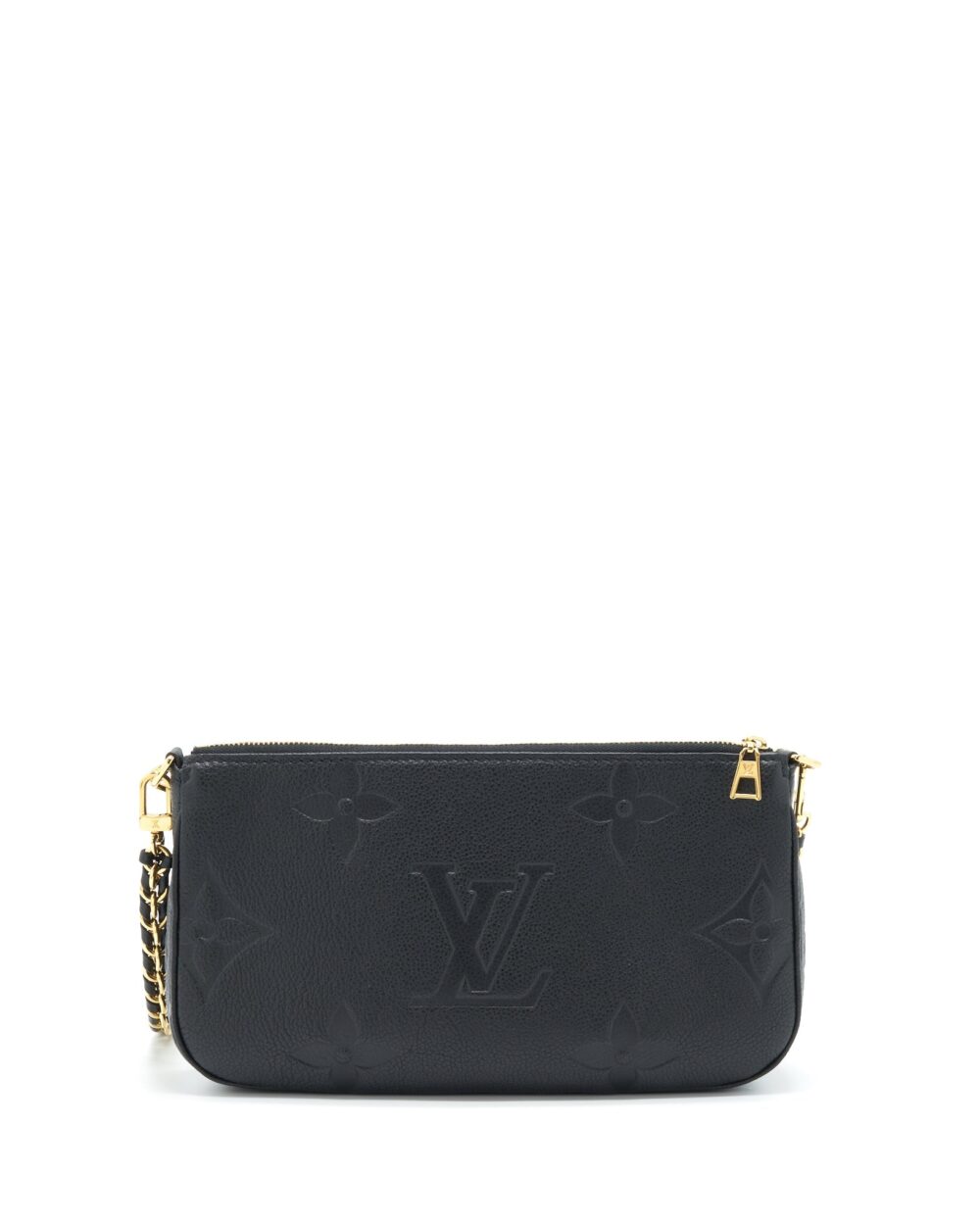 AAA Replica Louis Vuitton LV MULTI POCHETTE MONOGRAM EMPREINTE BLACK GHW