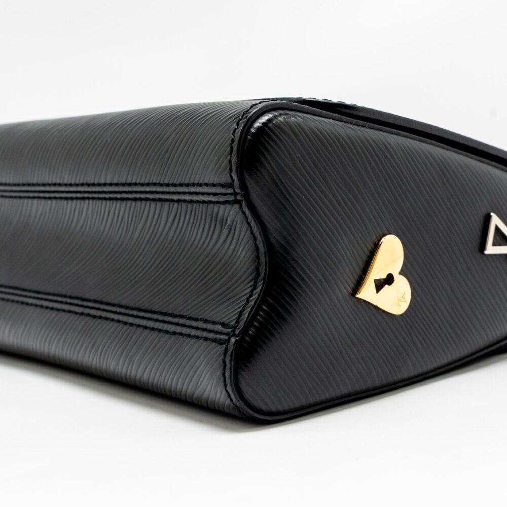 AAA Replica Louis Vuitton LV LOVE LOCK TWIST MM EPI BLACK MULTICOLOUR HARDWARE