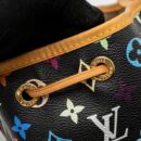 AAA Replica Louis Vuitton LV PETIT NOE MONOGRAM CANVAS BLACK/MULTICOLOUR GHW