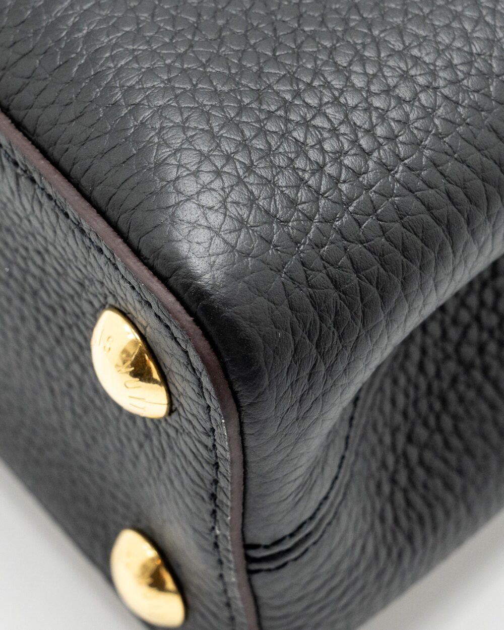 AAA Replica Louis Vuitton LV CAPUCINES BB CALFSKIN BLACK GHW