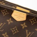 AAA Replica Louis Vuitton LV MULTI POCHETTE ACCESSORIES MONOGRAM CANVAS KHAKI STRAP GHW