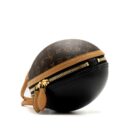 AAA Replica Louis Vuitton LV EGG BAG MONOGRAM CANVAS/LEATHER BROWN/BLACK GHW