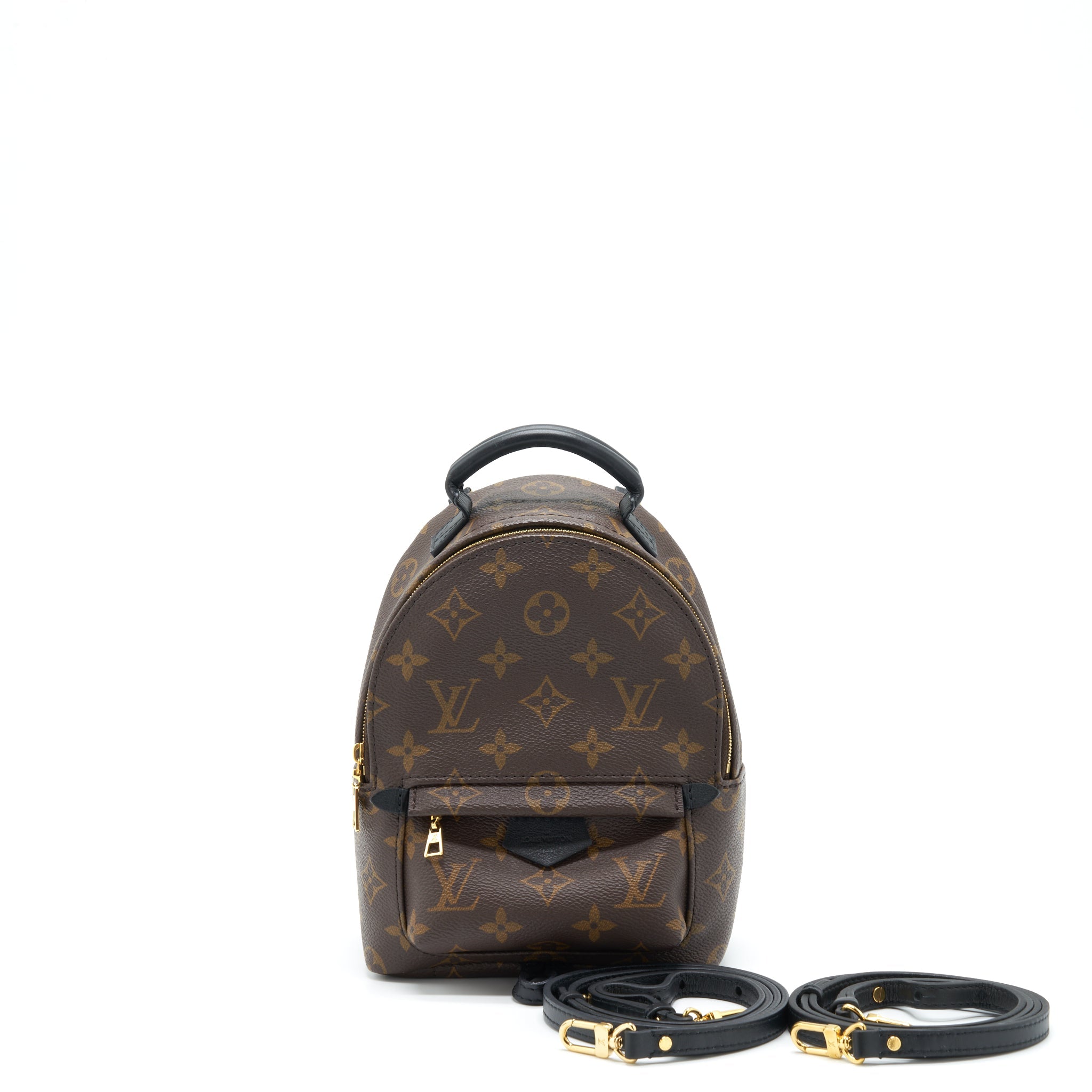 AAA Replica Louis Vuitton LV PALM SPRING MINI BACKPACK MONOGRAM CANVAS NEW ZIPPER