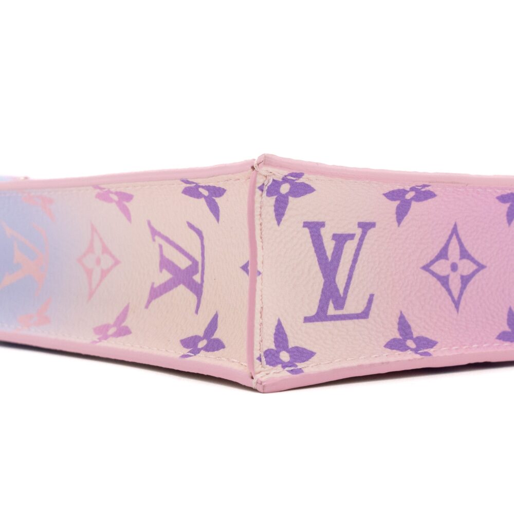 AAA Replica Louis Vuitton LV PETIT SAC PLAT MONOGRAM CANVAS SUNRISE PASTEL GHW (NEW VERSION)
