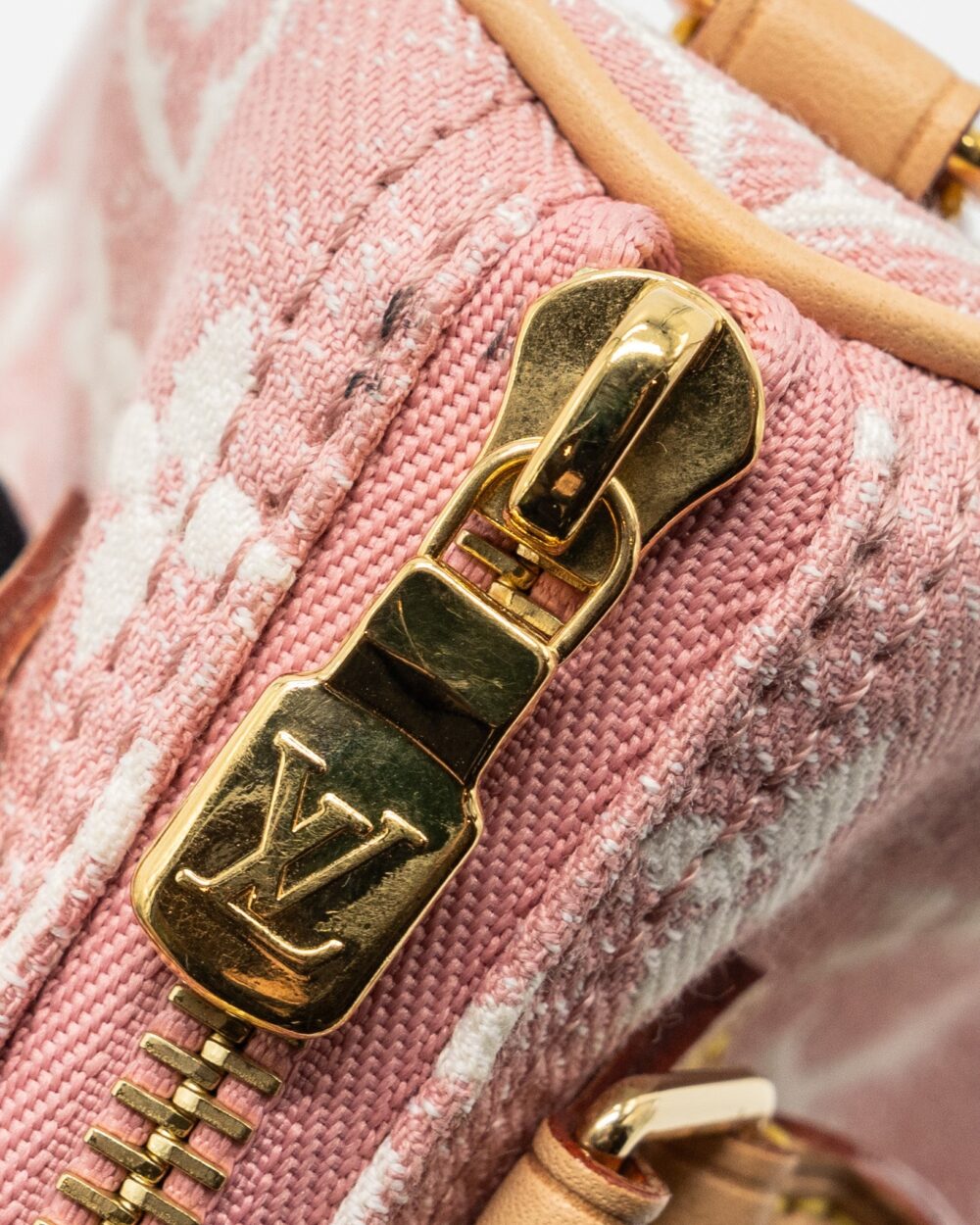 AAA Replica Louis Vuitton LV NANO SPEEDY MONOGRAM DENIM PINK GHW (NEW VERSION)