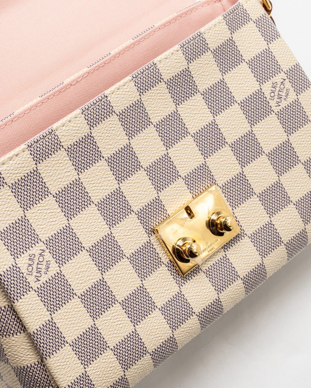 AAA Replica Louis Vuitton LV CROISETTE DAMIER AZUR CANVAS GHW