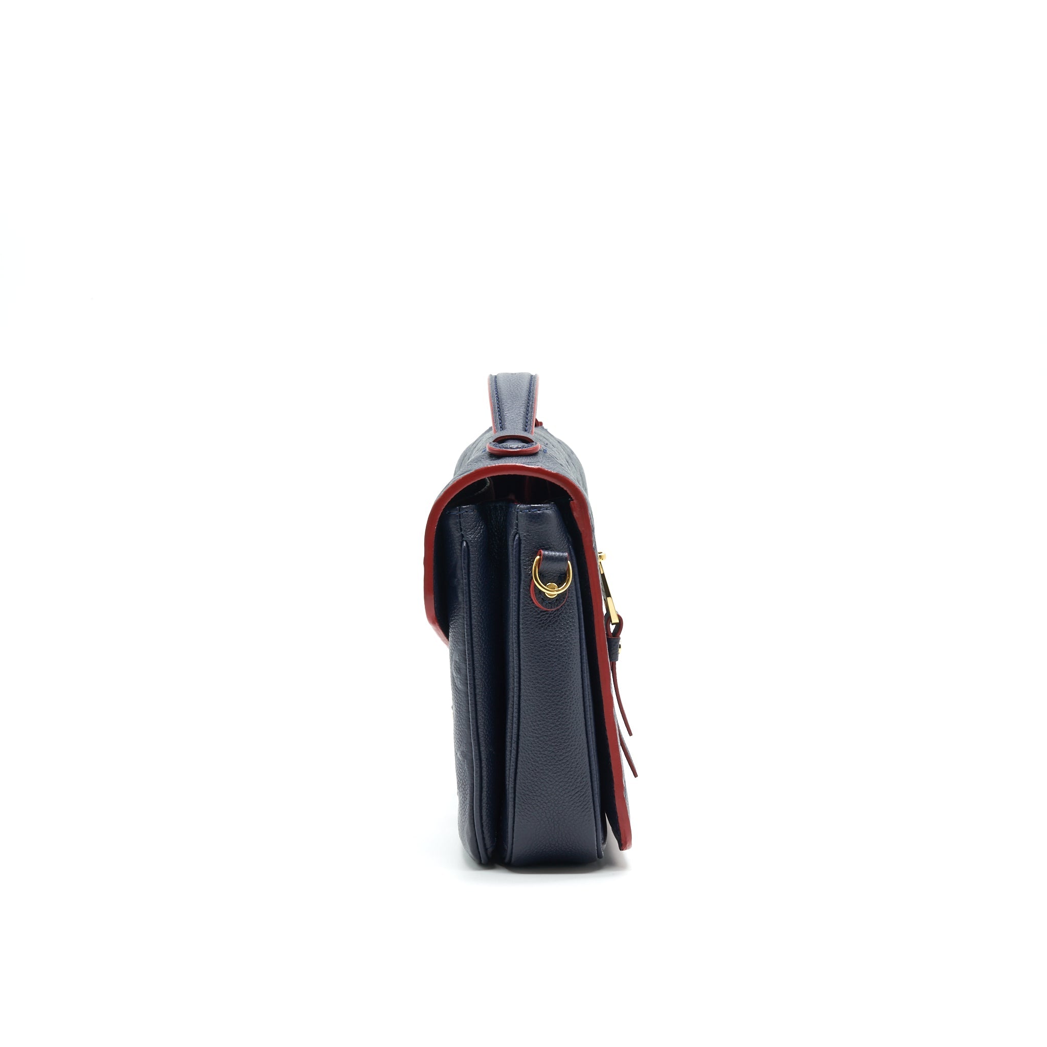 AAA Replica Louis Vuitton LV POCHETTE METIS MARINE ROUGE MONOGRAM EMPREINTE LEATHER