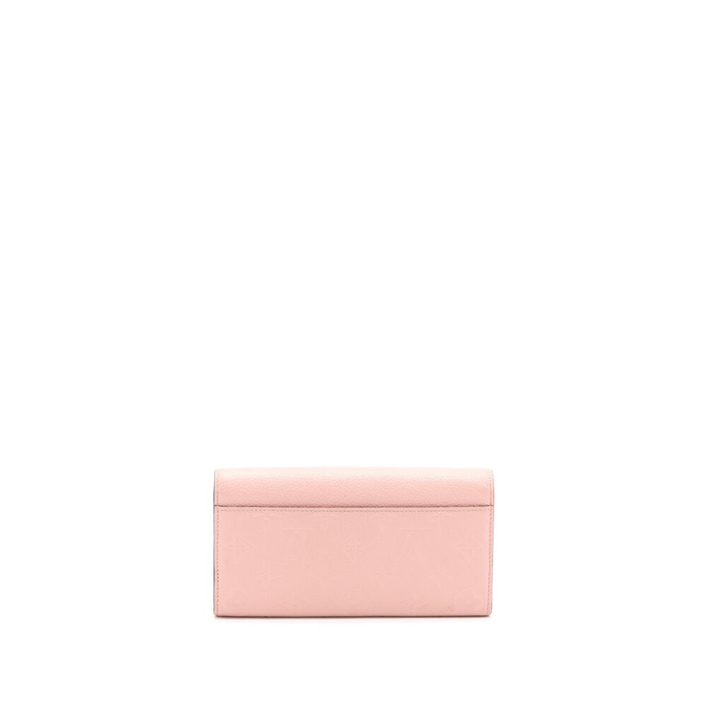 AAA Replica Louis Vuitton LV SARAH WALLET MONOGRAM EMPREINTE LIGHT PINK GHW