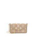 AAA Replica Louis Vuitton LV FELICIE POCHETTE TOURTERELLE/CREME GHW