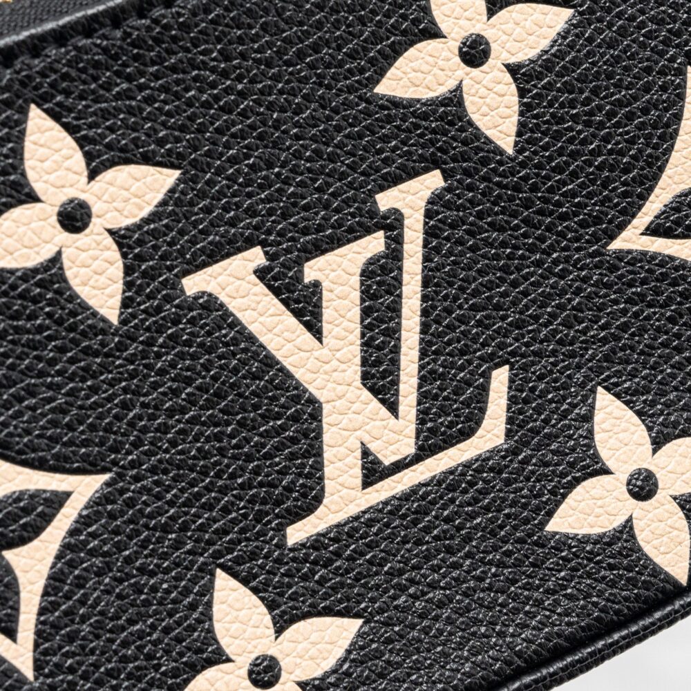 AAA Replica Louis Vuitton LV MINI POCHETTE ACCESSORIES BICOLOUR MONOGRAM EMPREINTE GHW
