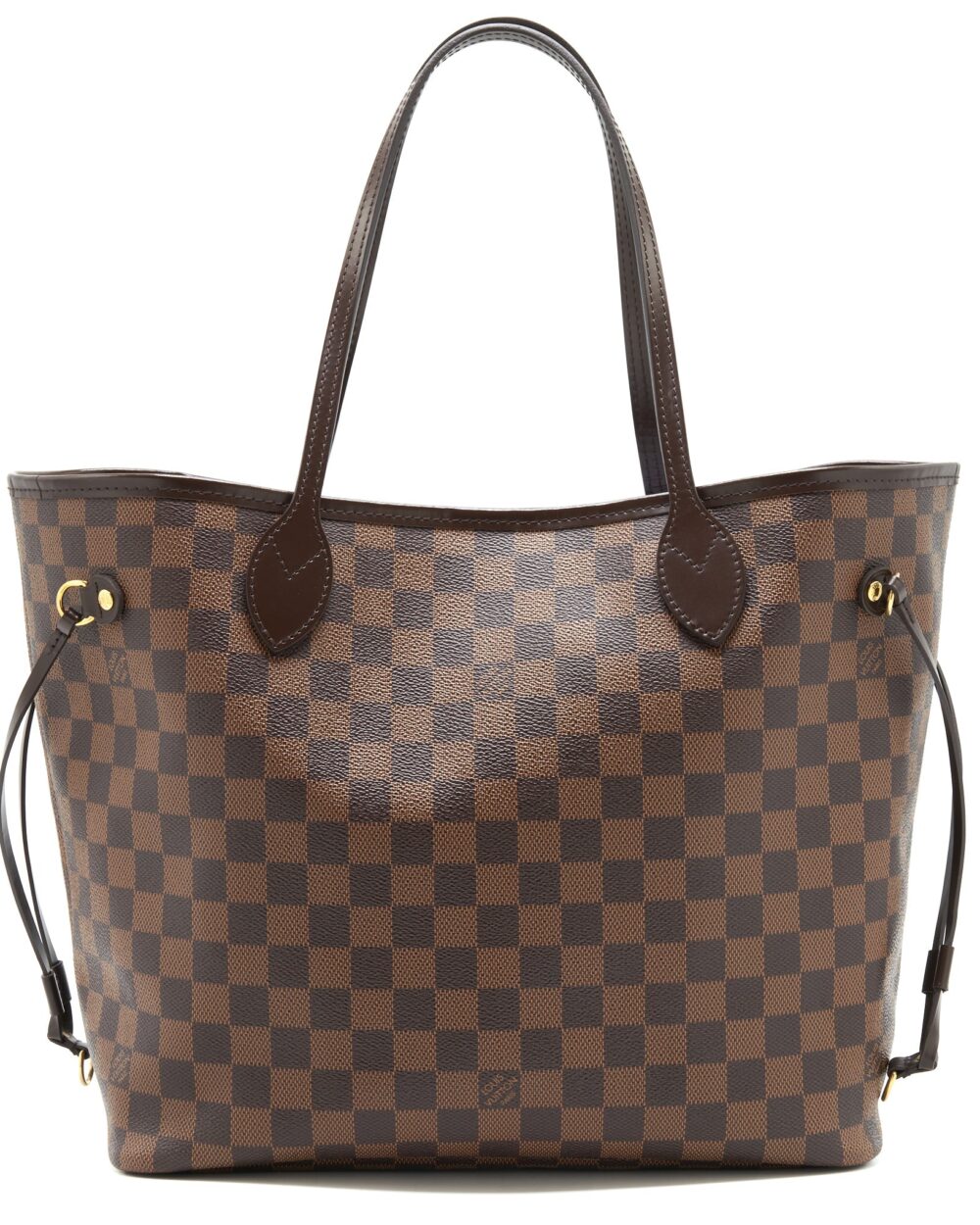 AAA Replica Louis Vuitton LV NEVERFULL MM DAMIER EBENE CANVAS /ROSE BALLERINE