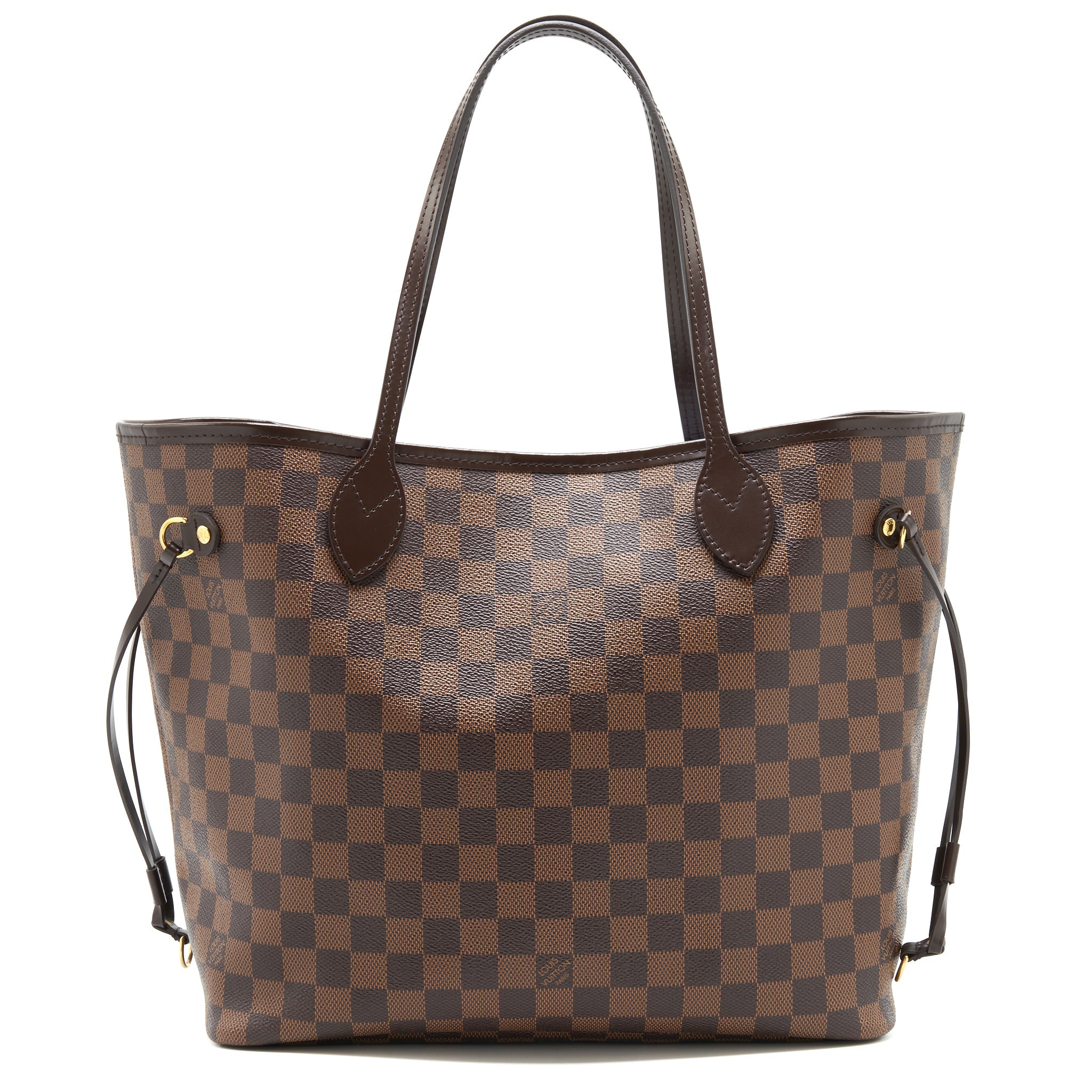 AAA Replica Louis Vuitton LV NEVERFULL MM DAMIER EBENE CANVAS /ROSE BALLERINE