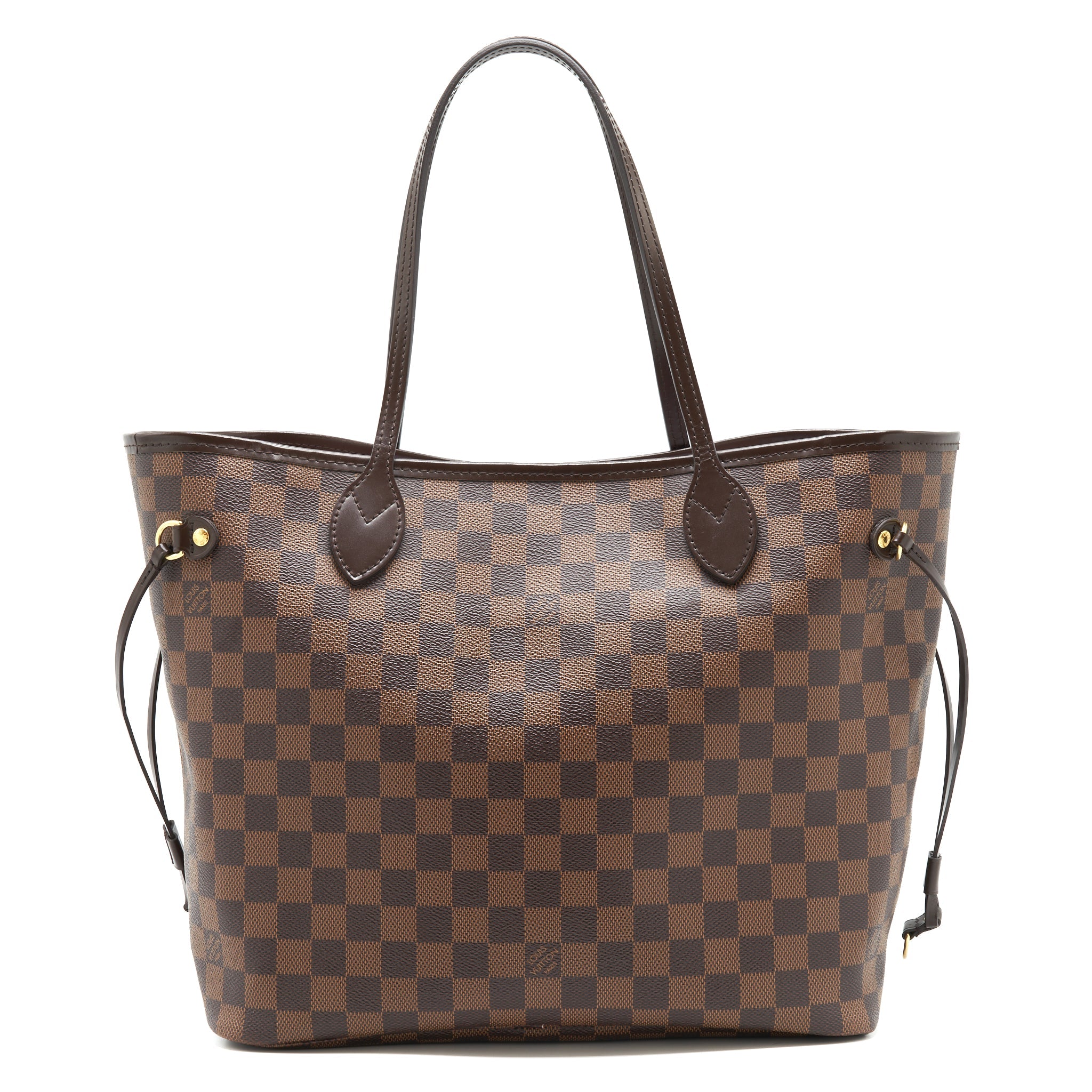 AAA Replica Louis Vuitton LV NEVERFULL MM DAMIER EBENE CANVAS /ROSE BALLERINE