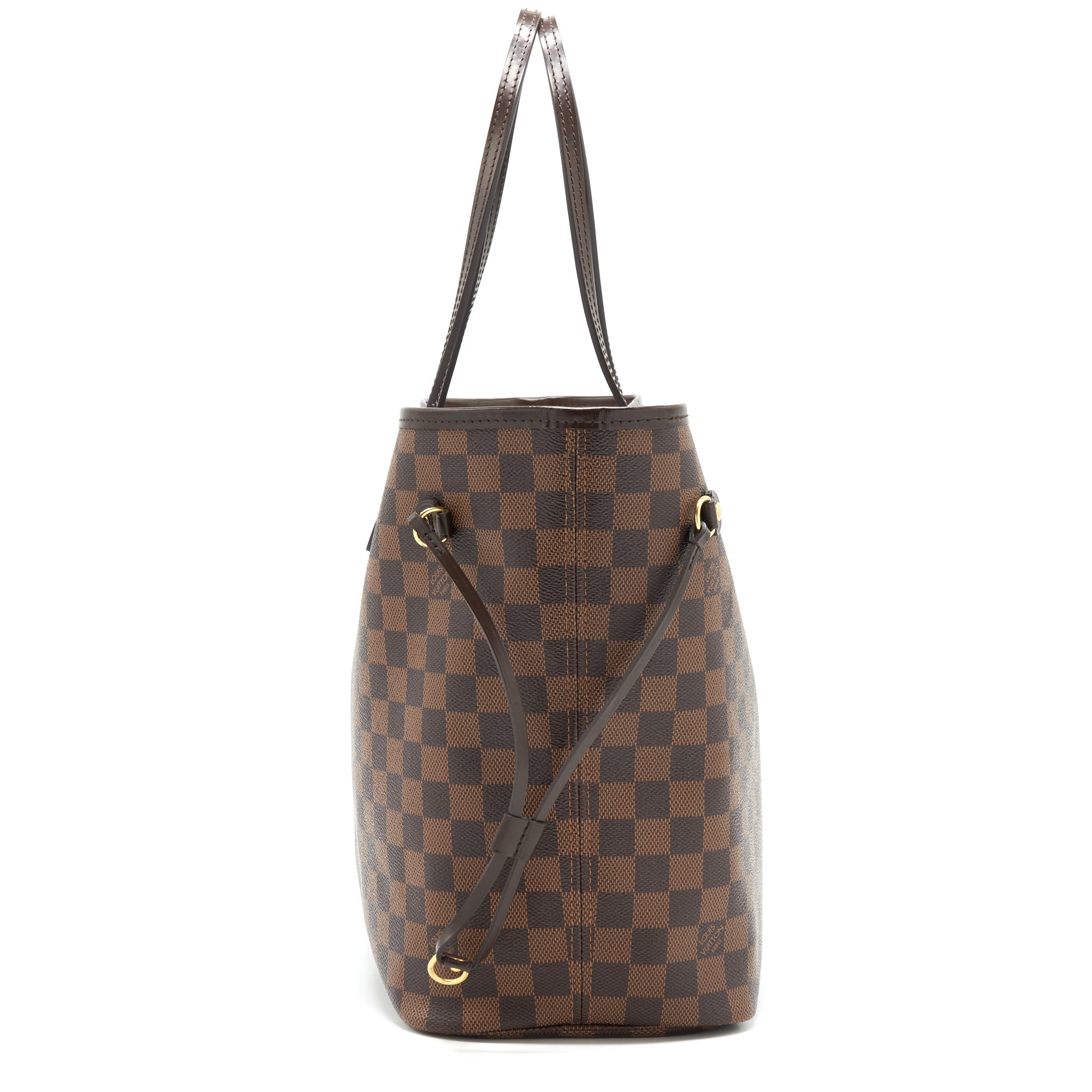 AAA Replica Louis Vuitton LV NEVERFULL MM DAMIER EBENE CANVAS /ROSE BALLERINE