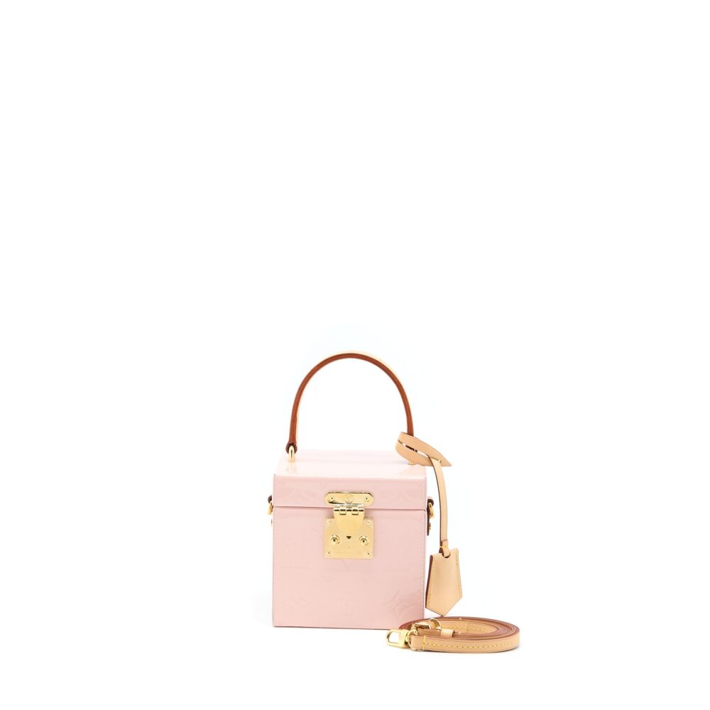 AAA Replica Louis Vuitton LV BLEECKER BOX BAG VERNIS PINK GHW
