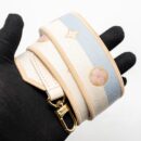 AAA Replica Louis Vuitton LV CLUNNY MINI EPI CREAM WHITE/MULTICOLOUR STRAP SHW