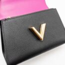 AAA Replica Louis Vuitton LV TWIST ONE HANDLE PM TAURILLON LEATHER BLACK/PINK GHW