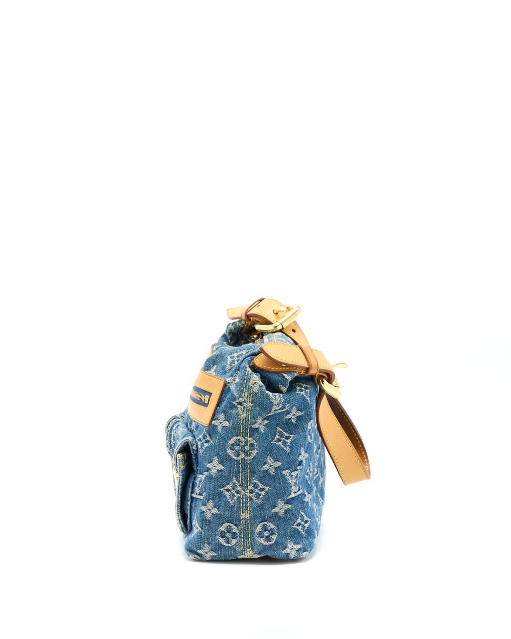 AAA Replica Louis Vuitton LV VINTAGE BAGGY BAG MONOGRAM DENIM GHW