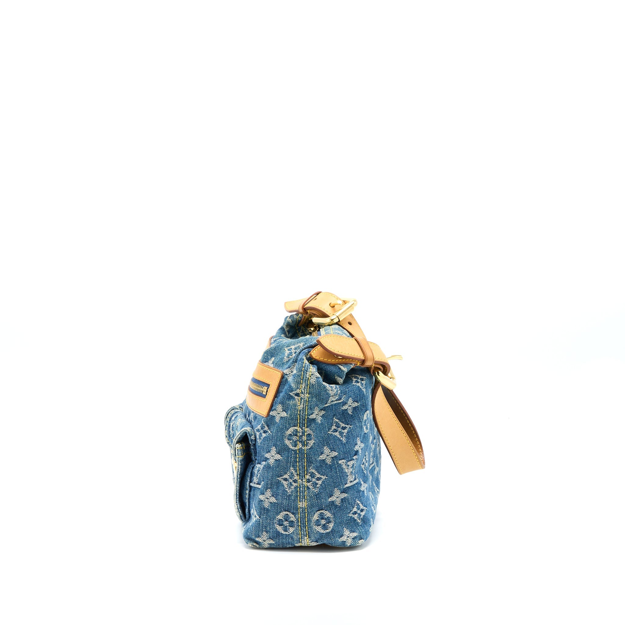 AAA Replica Louis Vuitton LV VINTAGE BAGGY BAG MONOGRAM DENIM GHW