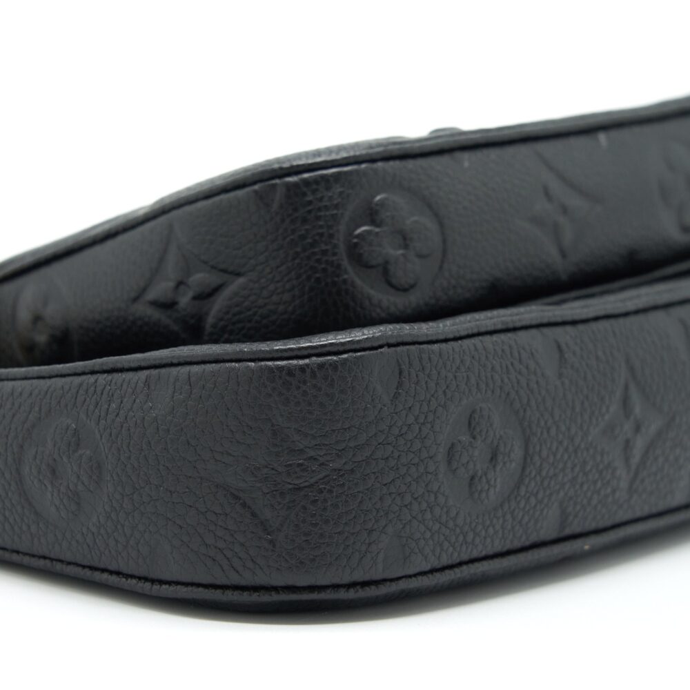 AAA Replica Louis Vuitton LV MULTI POCHETTE MONOGRAM EMPREINTE BLACK GHW