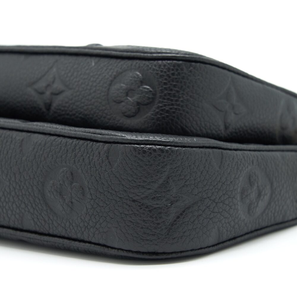 AAA Replica Louis Vuitton LV MULTI POCHETTE MONOGRAM EMPREINTE BLACK GHW