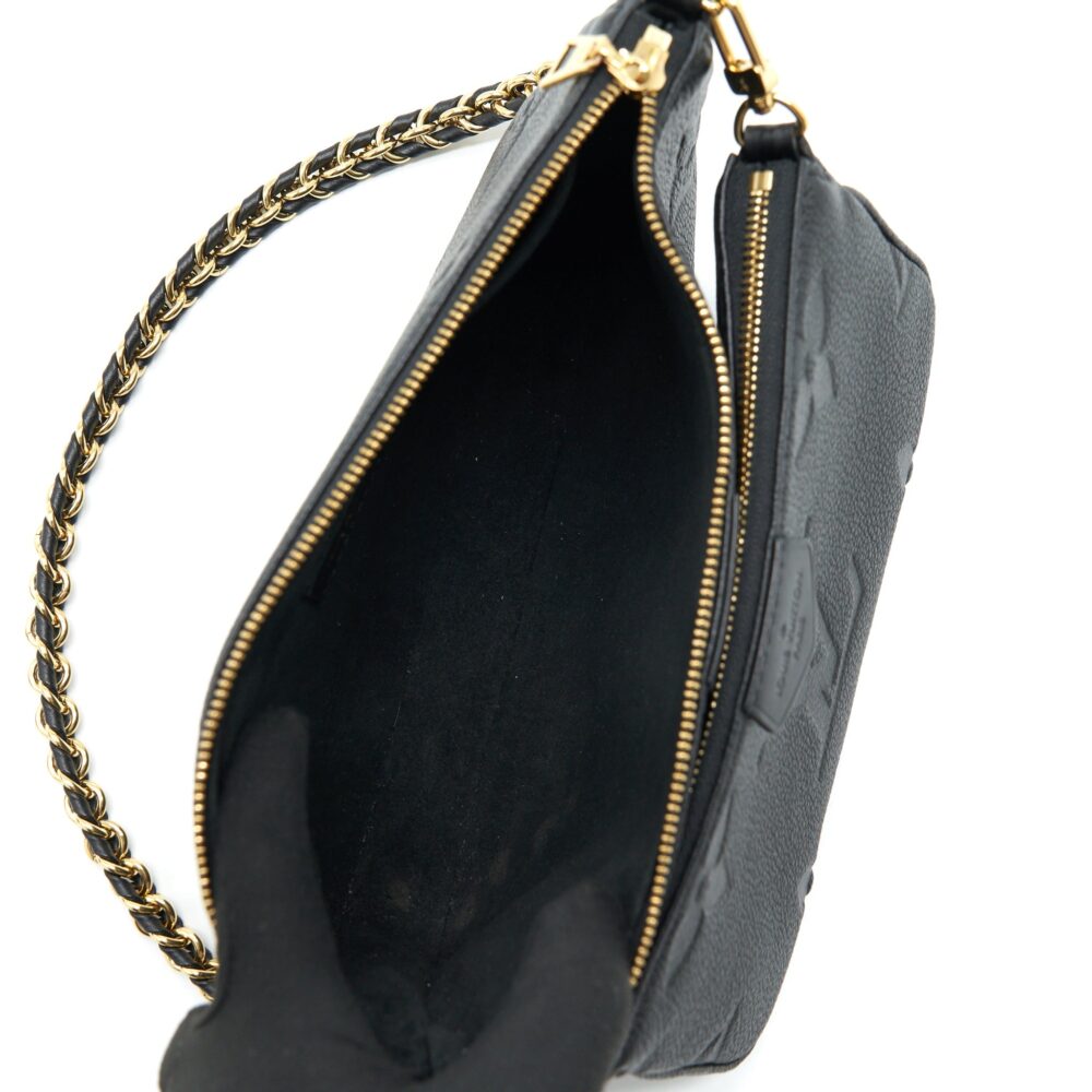 AAA Replica Louis Vuitton LV MULTI POCHETTE MONOGRAM EMPREINTE BLACK GHW