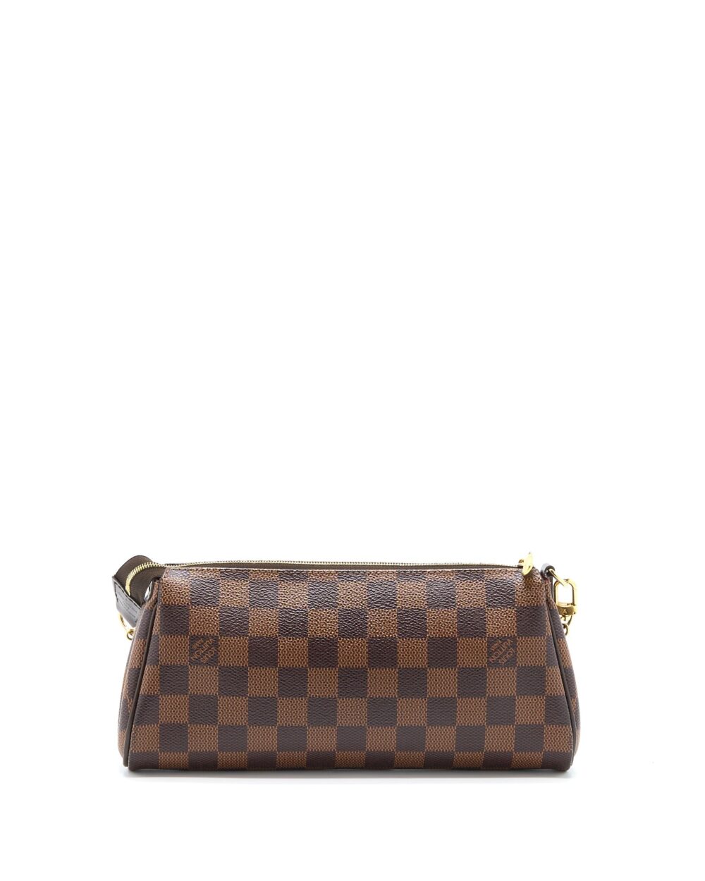 AAA Replica Louis Vuitton LV EVA CLUTCH DAMIER EBENE GHW