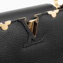 AAA Replica Louis Vuitton LV CAPUCINES MM TAURILLON LEATHER BLACK GHW